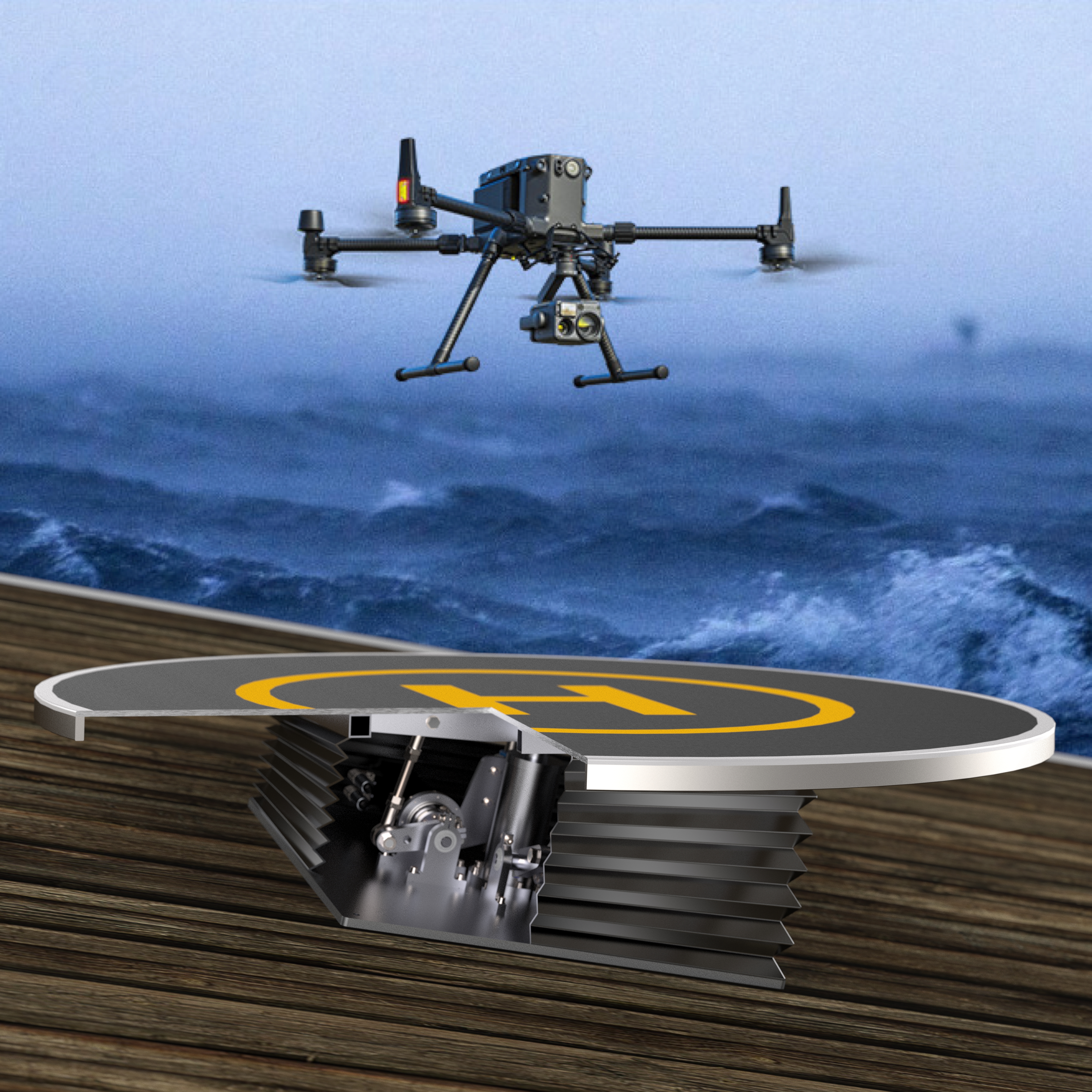 STABLEonboard Drone Platform @sea